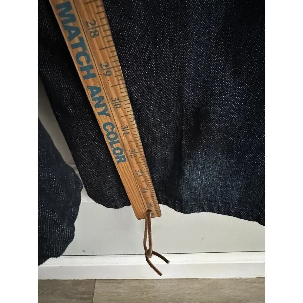 Coogi Authentic Denim Blu Jeans Mens Size 42 x 35 Embroidered Pocket